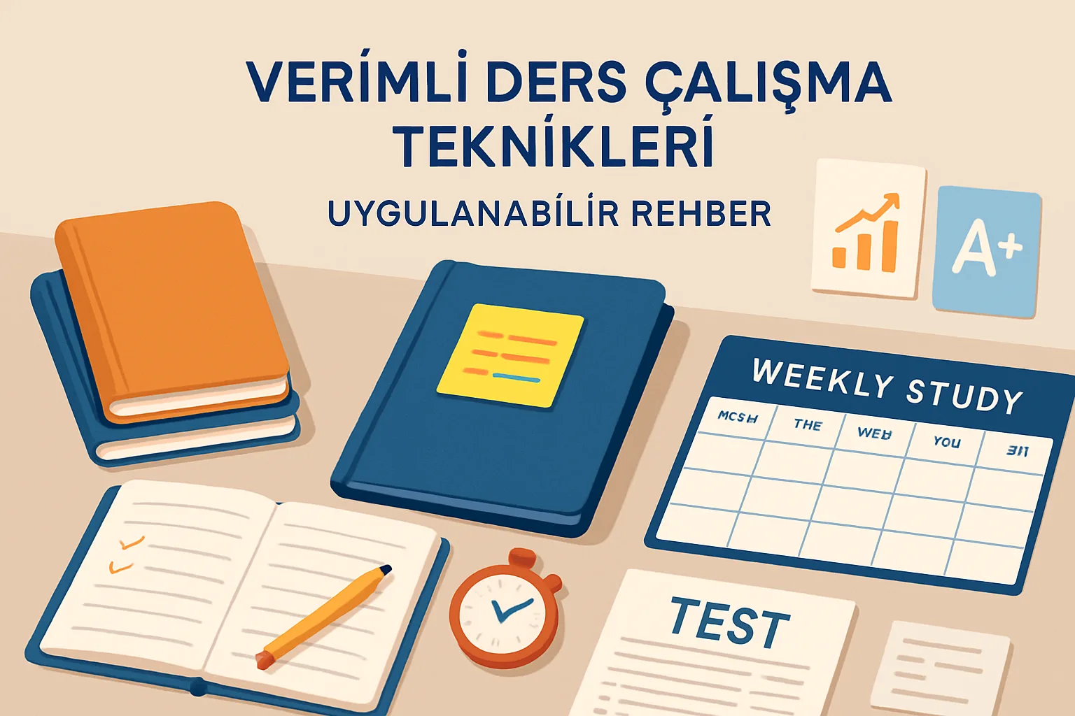 Verimli Ders Çalışma Teknikleri: Uygulanabilir Rehber